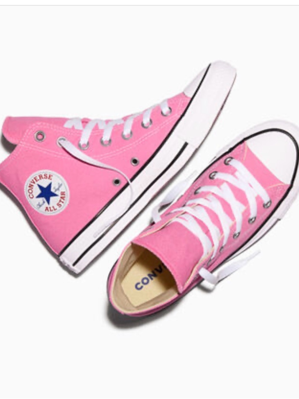 Converse Chuck Taylor All Star High Top Pink Canvas Sneakers